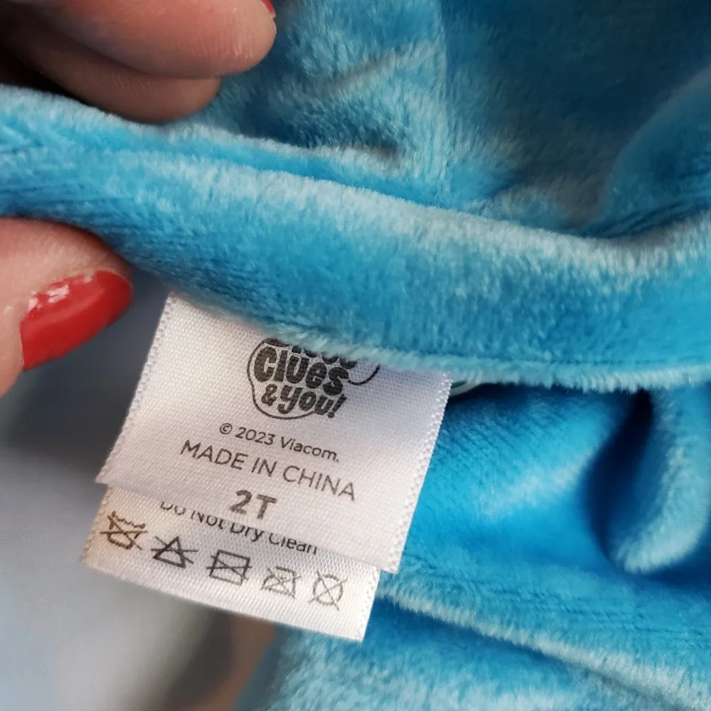 Blues Clues 2T Toddler Child Jumpsuit Halloween Costume Spirit Blue Dog Nick‎ JR